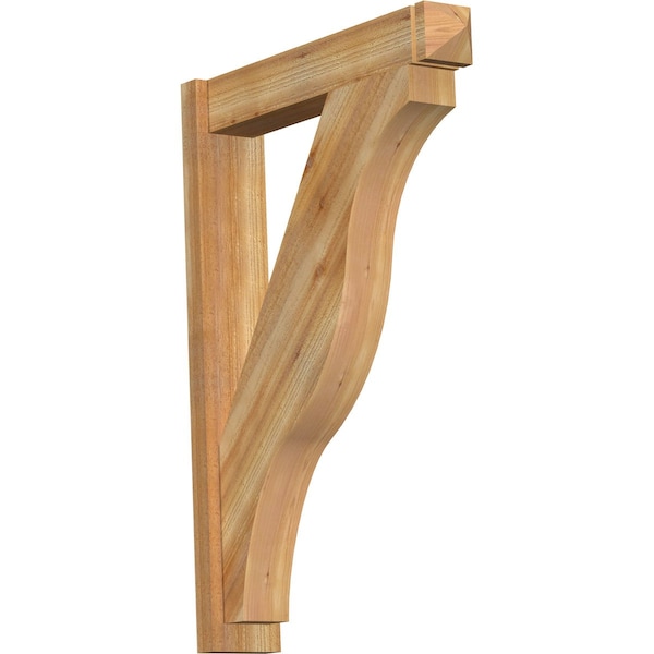 Ekena Millwork Funston Rough Sawn Arts and Crafts Outlooker, Western Red Cedar, 6"W x 30"D x 42"H OUT06X30X42FST03RWR - main